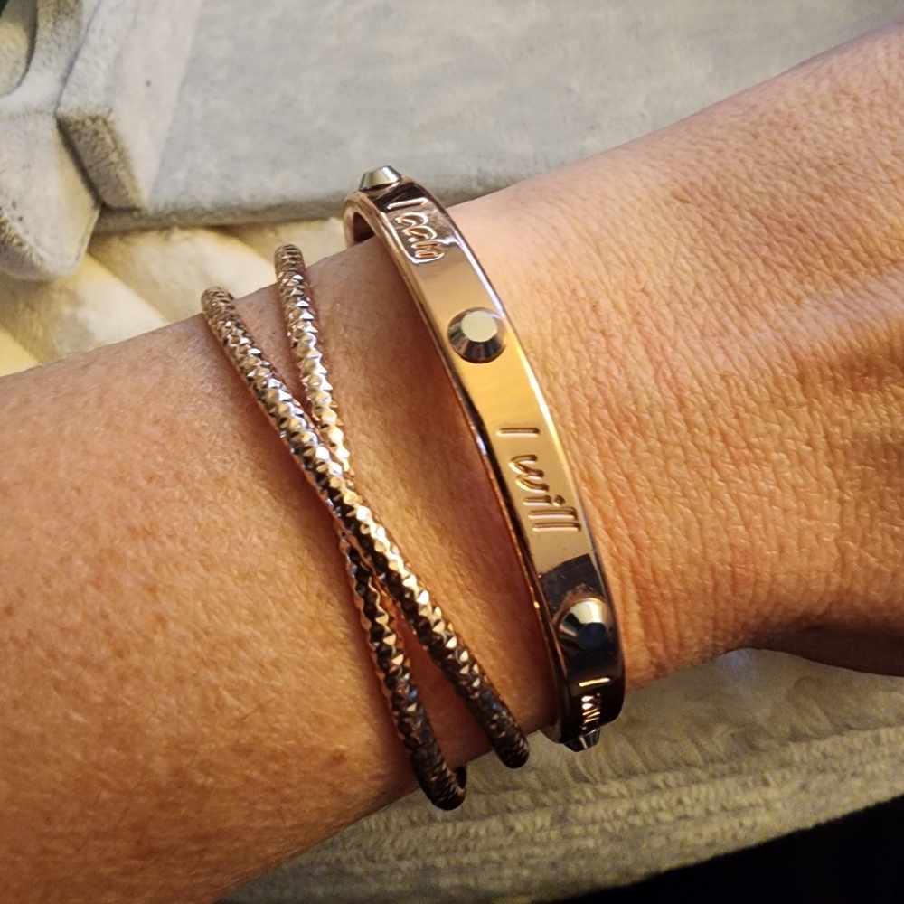 16 Cuff Bracelet Lot Vintage to Now Copper Costume Sarah Coventry Mary Kay Stack - Picture 10 of 16